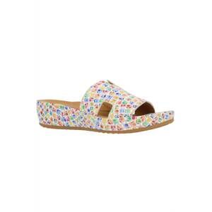 NEW L'AMOUR DES PIEDS women's catiana platform sandal in bright multi paintbrush